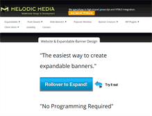 Tablet Screenshot of melodicmedia.com